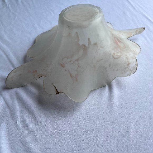Vintage Arte Murano Silvestri Frosted Glass Italy Crystal Bowl with Cameo - Picture 8 of 8